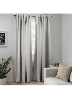 Room darkening curtains, 1 pair, with heading tape/light grey, 145x300 cm - pzsku/Z2D292671115EBB4E6845Z/45/_/1740222301/485ffaa1-a639-4ac8-95e0-3e6f2b0ee142