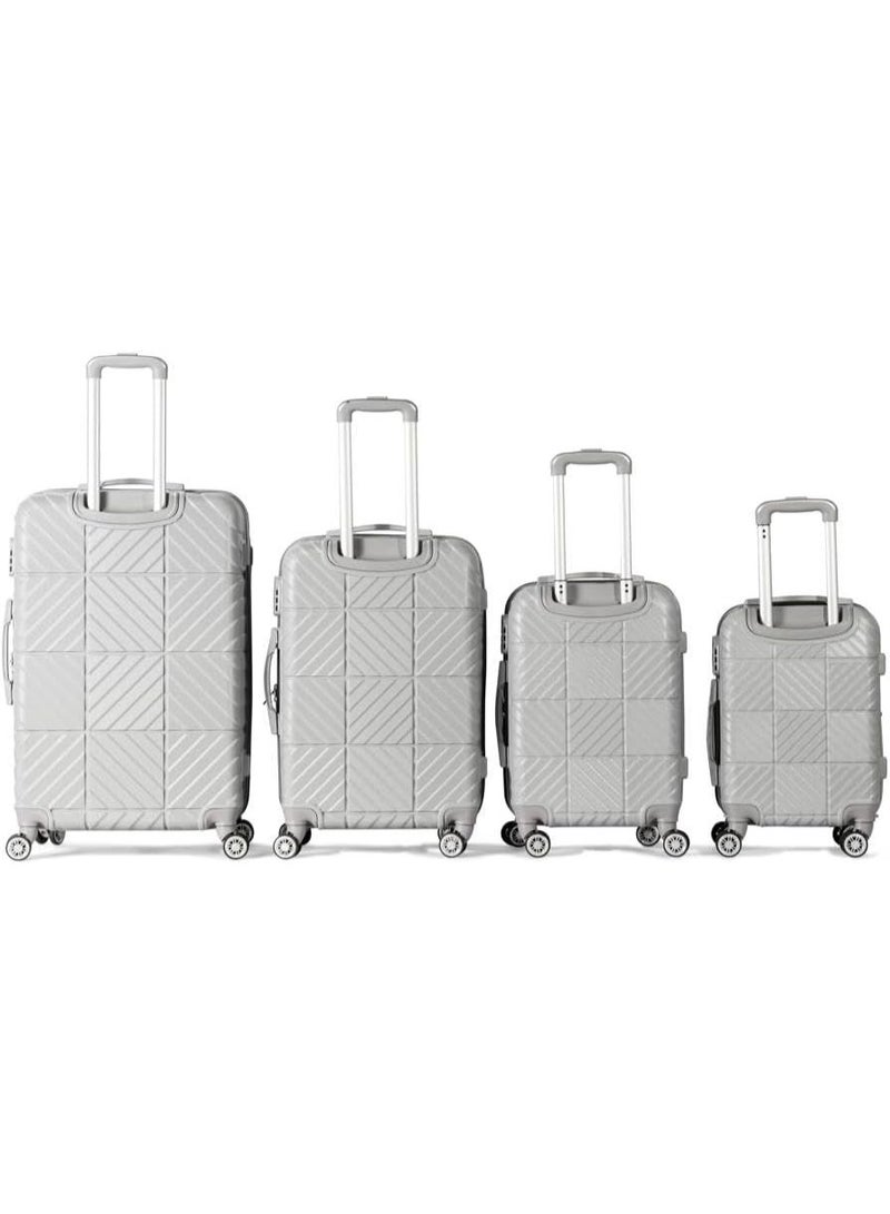 4 Piece Hardside Luggage Set Expandable Suitcase with 360 Spinner Wheels Combination Lock ABS Material Lightweight Durable Travel Bags - Image 2