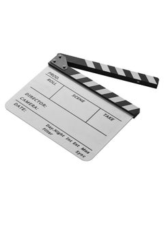 NIBEMINENT Tv Cut Action Scene Clapper Board Slate With Marker Pen Black/White  - Image 3