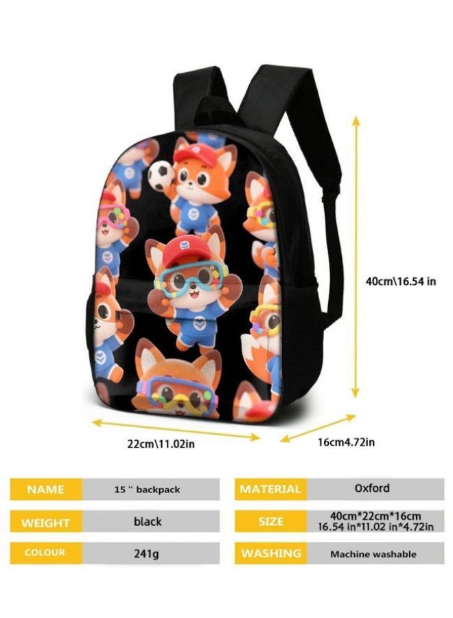 Bright Li Fire Cute cartoon print, three-in-one practical bag set (available for students, children, friends on outings, mountain climbing, etc.) - 43 - Image 5
