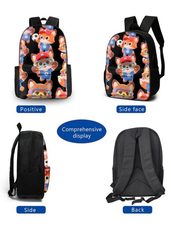 Bright Li Fire Cute cartoon print, three-in-one practical bag set (available for students, children, friends on outings, mountain climbing, etc.) - 43 - Image 3