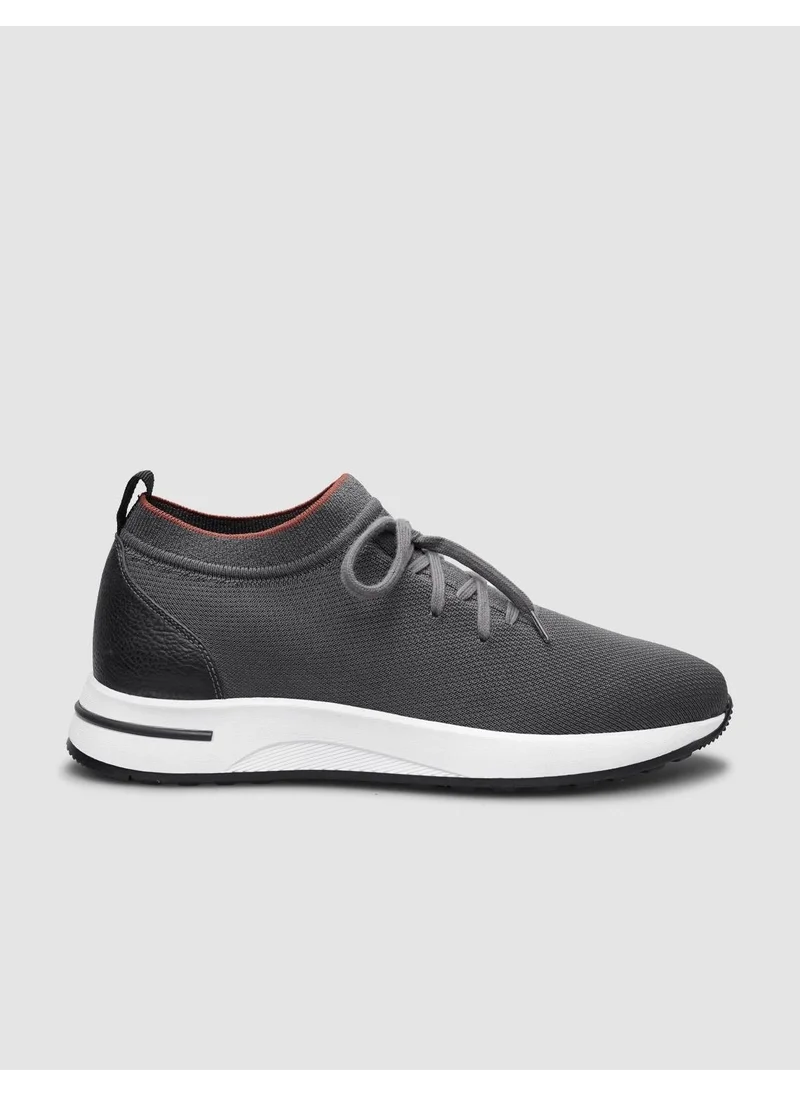 Cabani Knitwear Anthracite Lace-Up Men's Sports Shoes