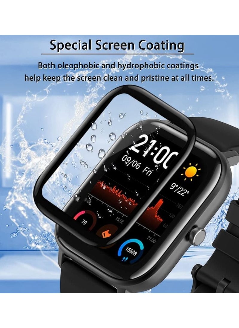 Generic - Screen Protector for Amazfit GTS 3, 3D Curved Soft Edge Protective Film [Anti-Scratch] [Bubble Free] [Ultra Shatterproof] [High Sensitive] (Non-Tempered Glass) - Image 1