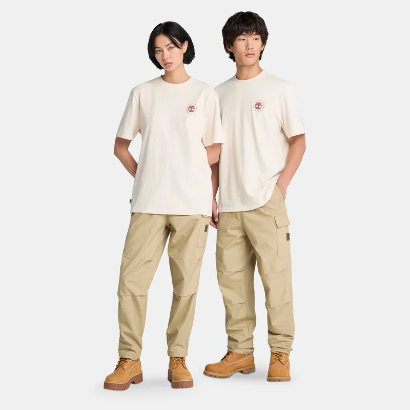 Timberland White Men's Washed Boot Lab Graphic T-Shirt for Men | Best Price UAE