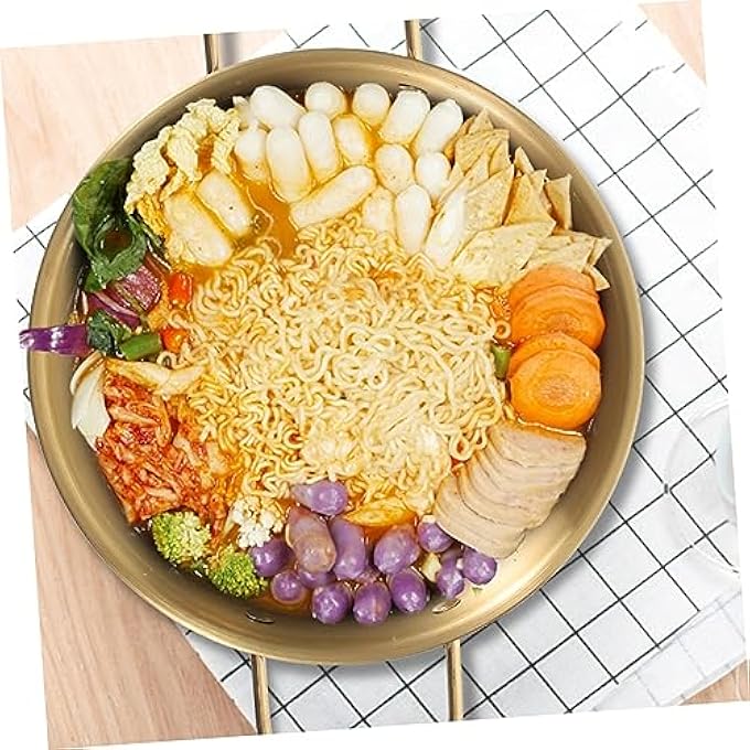 كابيلوك وعاء مانع للانسكاب من الفولاذ المقاوم للصدأ وعاء رامين وعاء طعام أواني معدنية وعاء نودلز رامين كوري وعاء نودلز وعاء حساء كوري أواني كورية وعاء متوسط ​​من الفولاذ المقاوم للصدأ أواني كبيرة وعاء معكرونة أواني حساء - Image 4