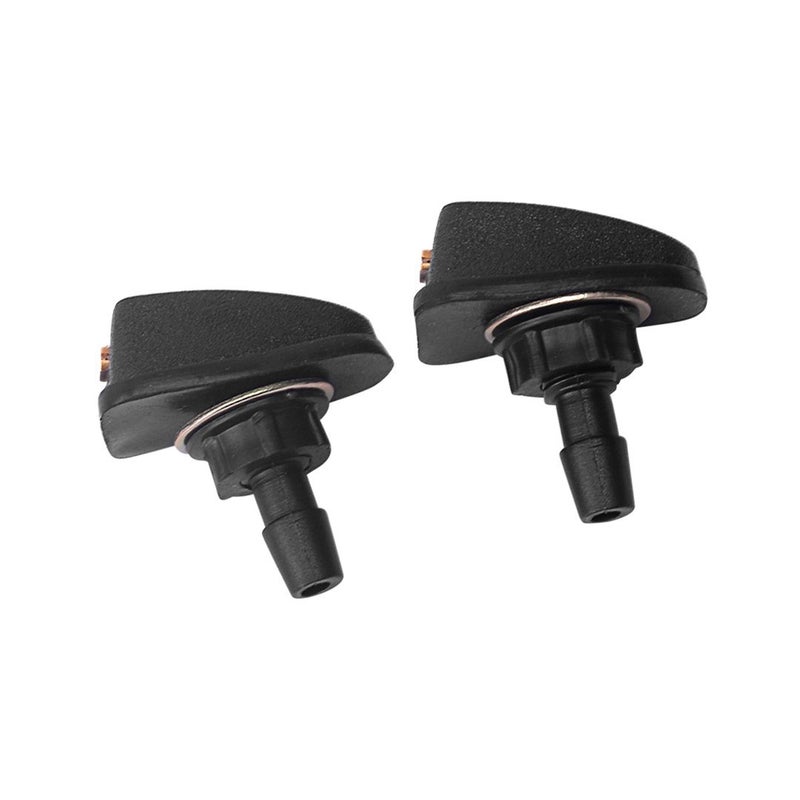 55156728AB Perfect Replacement Windshield washer nozzle for 199625 Jeep Wrangler 200223 Dodge RAM 1500 2500 3500 Truck Automotive Hood Single Hole Windshield Wiper Washer Nozzle Spray Pack of 2