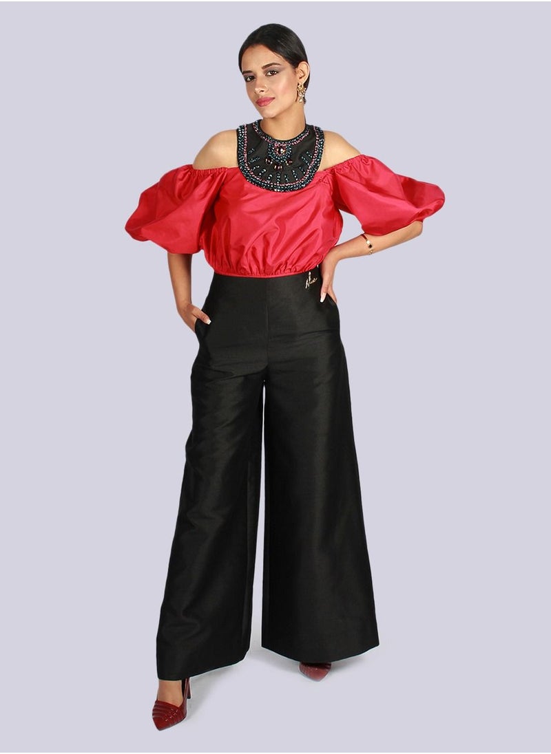 NIVA FASHION HOUSE SUSAN FLARED PANTS  - Image 1