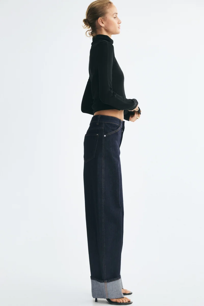 Barrel Regular Waist Jeans