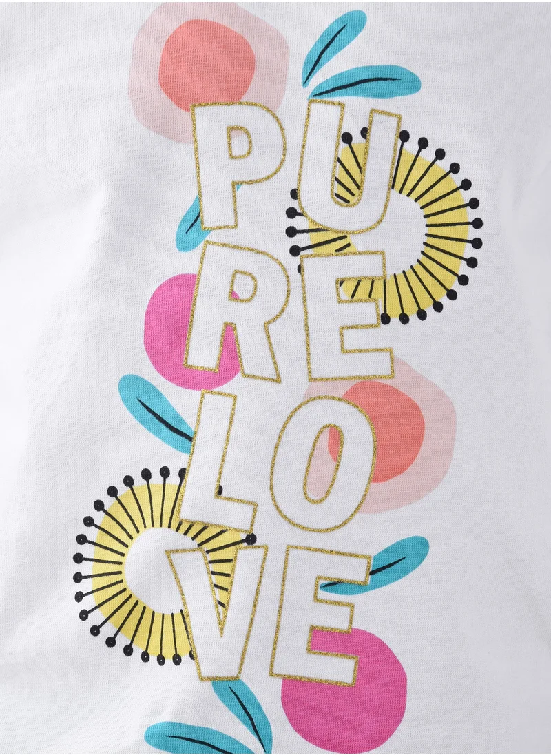 فكتور اند جين Victor and jane Girls' T-shirt - Offwhite