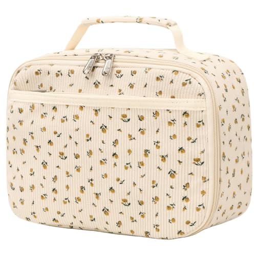 BTOOP Lunch Bags for Kids Girls Insulated Lunch Boxes Corduroy Cooler Toddler Lunch Tote Bag Thermo Picnic Bag for School Children - Image 1