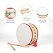 Ubblove Kids Drum Set with Adjustable Strap Toddler Musical Instrument for Ages 35 Wearable Drum Kit with Drumsticks Educational Percussion Toy for Rhythm Music Development Red - Image 4