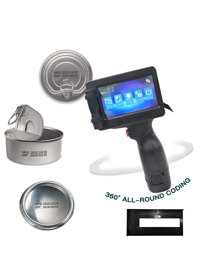 12.7mm Expiry Date Handheld Inkjet Printer with 28 Languages - 4.3-Inch Touch Screen, High-Resolution Printing - Image 2