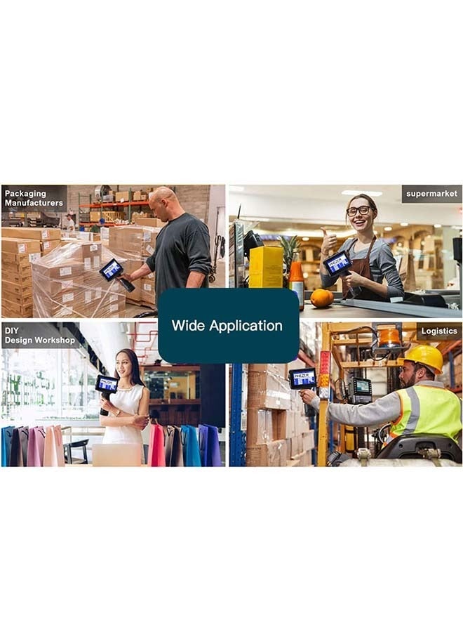 12.7mm Expiry Date Handheld Inkjet Printer with 28 Languages - 4.3-Inch Touch Screen, High-Resolution Printing - Image 3