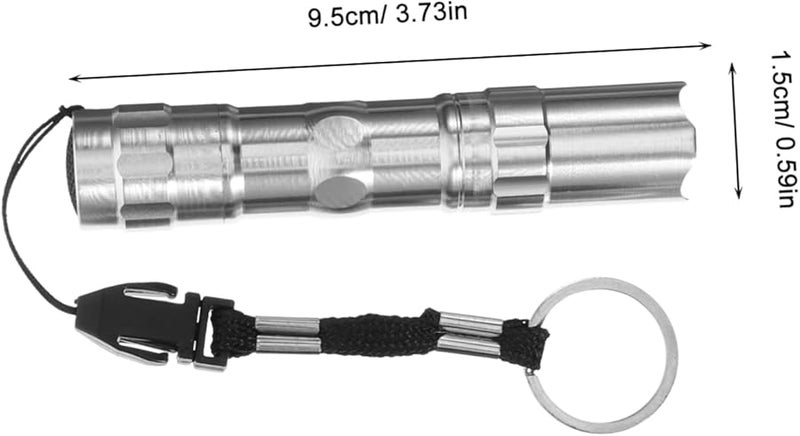 Aluminum Alloy Mini LED Flashlight with Lanyard Water Resistant Compact for Outdoor - Image 3
