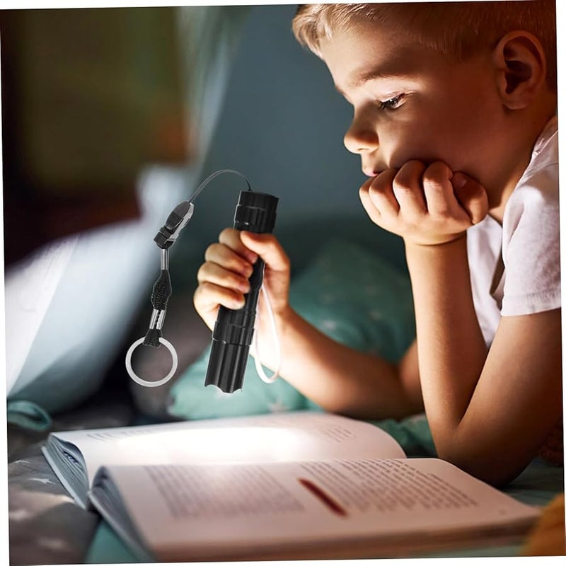 Aluminum Alloy Mini LED Flashlight with Lanyard Water Resistant Compact for Outdoor - Image 4