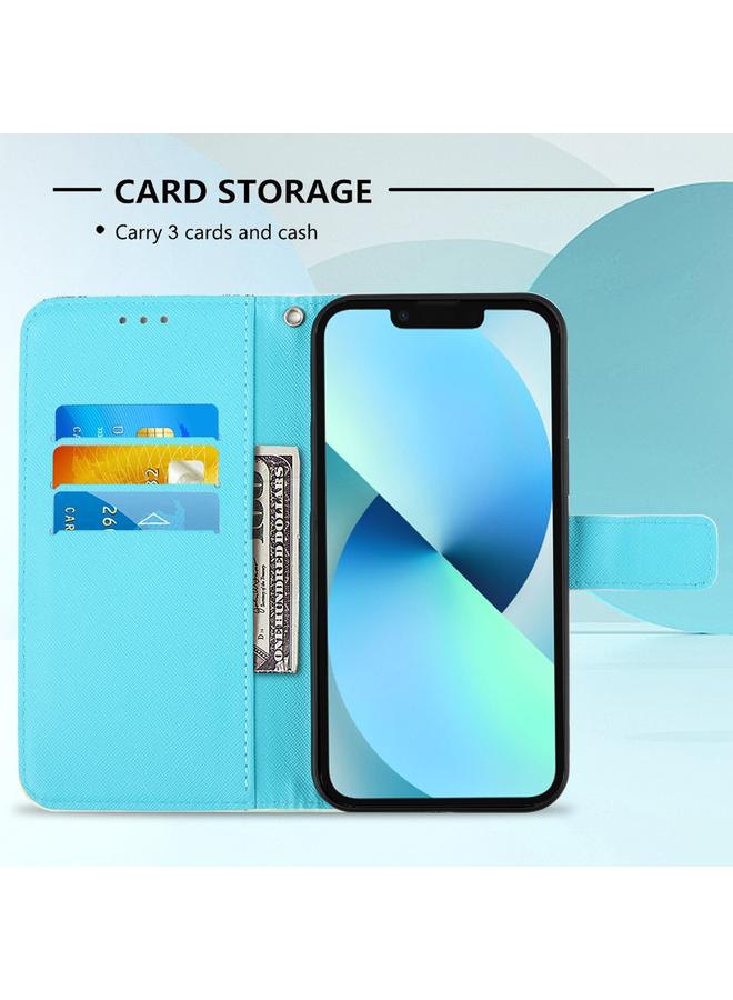 اس-توب جراب هاتف iPhone 14 من الجلد بتصميم ثلاثي الأبعاد مع قلاب أفقي - Image 4