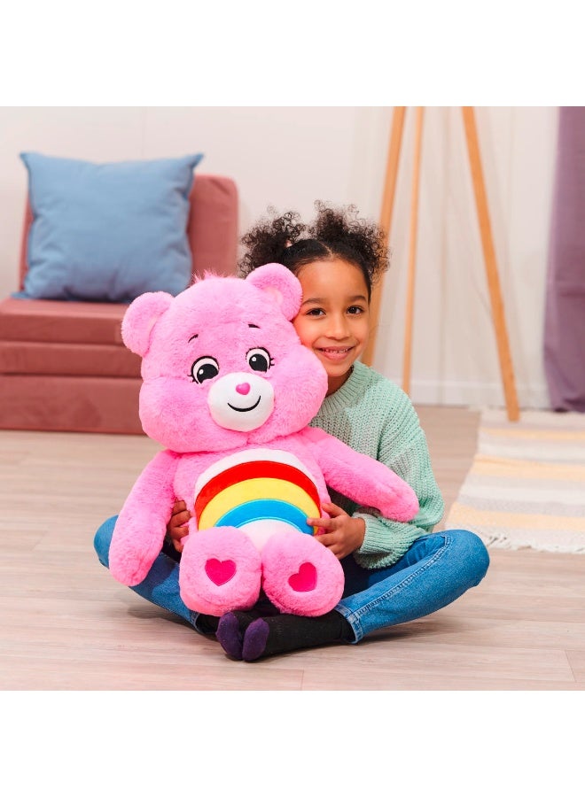 Care Bears Cheer Bear - Plush Toy Bear 60 cm Pink Plush | Collectable Cute Plush Toy, Cuddly Toys for Children, Soft Toys for Girls and Boys, Cute Teddies, from 0 Months - Image 5