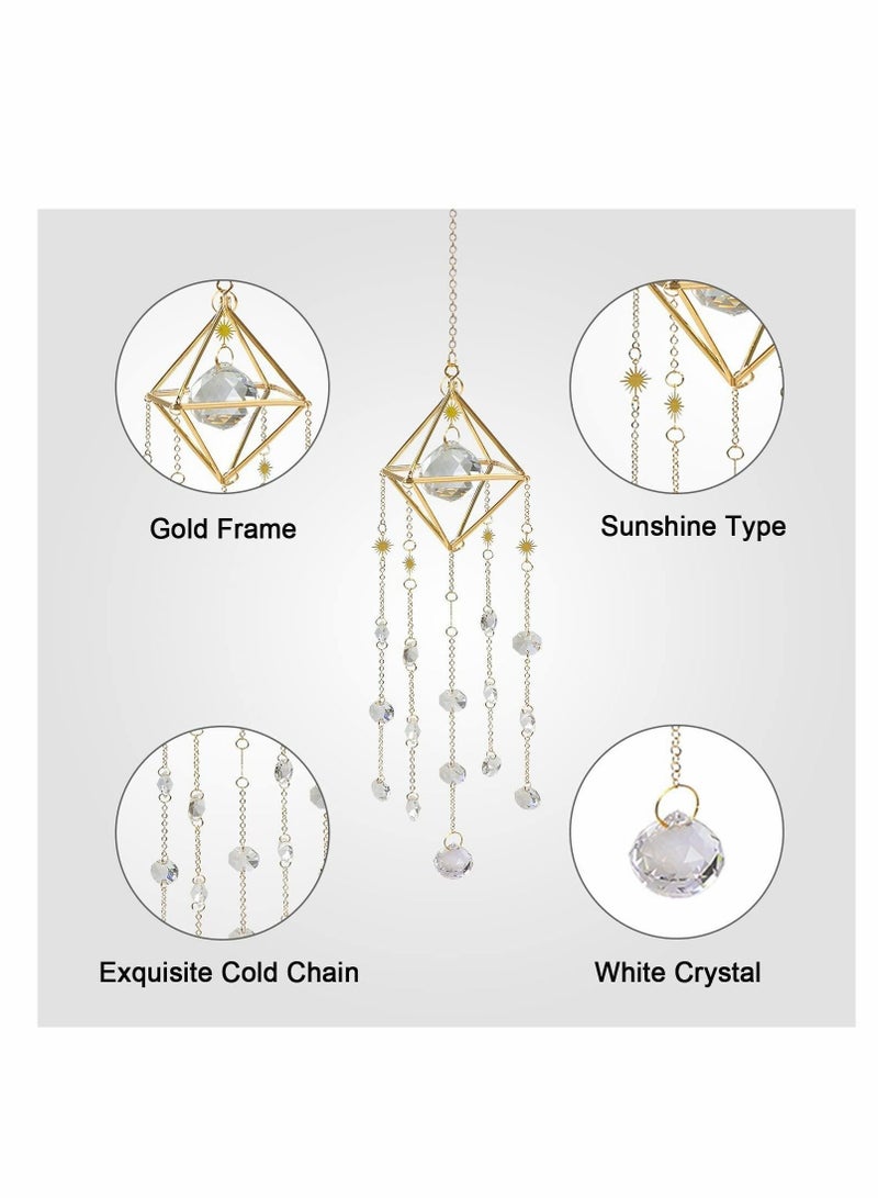 Captaintech Sun Catchers with Crystals, Reflect Sunlight & Cast Rainbow Prisms Everywhere, Hanging Crystal Suncatcher for Window, for Window Ornament Home Garden Decor, Ornament for Garden Car Wedding - Image 4