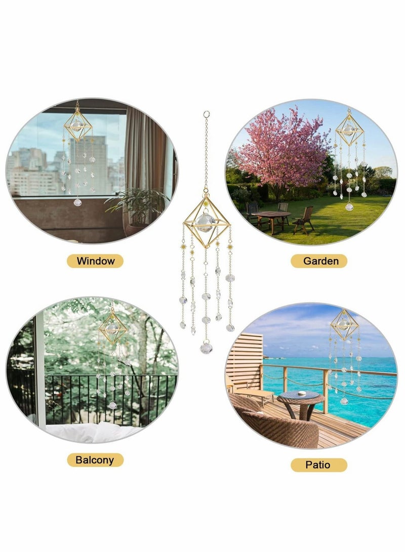 Captaintech Sun Catchers with Crystals, Reflect Sunlight & Cast Rainbow Prisms Everywhere, Hanging Crystal Suncatcher for Window, for Window Ornament Home Garden Decor, Ornament for Garden Car Wedding - Image 5