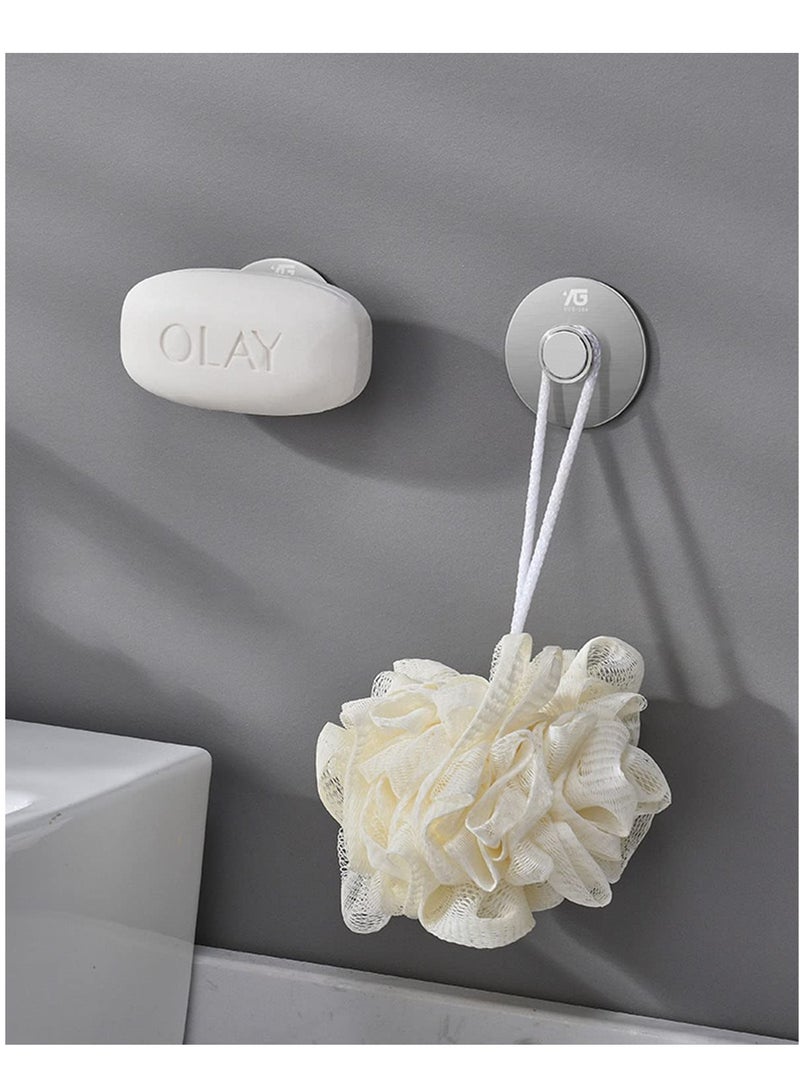 SYOSI حامل صابون مغناطيسي، 2 قطعة من الفولاذ المقاوم للصدأ حامل صابون مثبت على الجدار للحمام والدش - Image 3