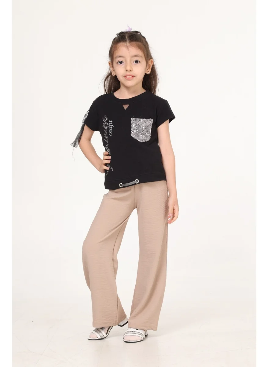 بلونس Waiter Boy Wide Leg Aerobin Trousers