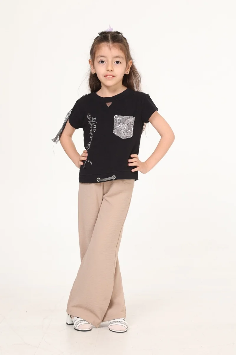 بلونس Waiter Boy Wide Leg Aerobin Trousers