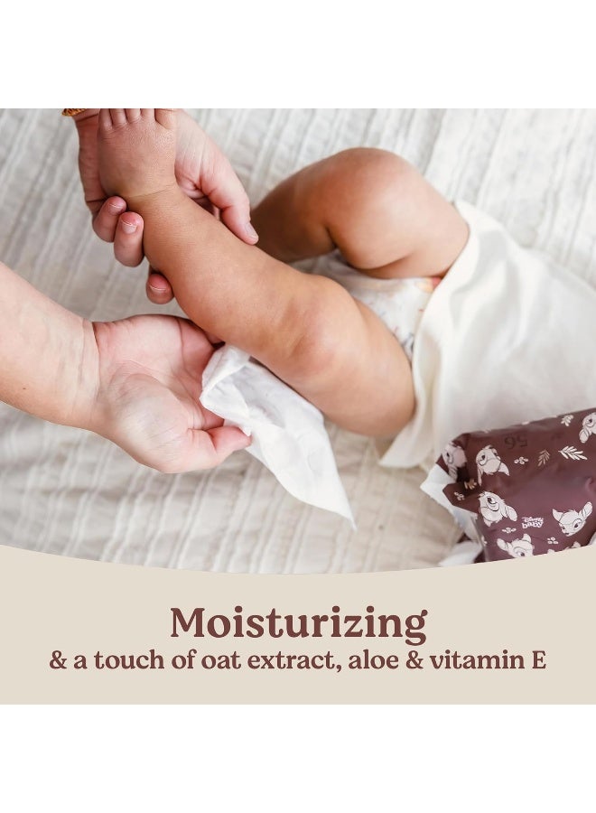 HUGGIES مناديل هاجيز كالم للأطفال، بدون رائحة، مضادة للحساسية، 10 عبوات زر دفع (560 منديل إجمالي) - Image 2