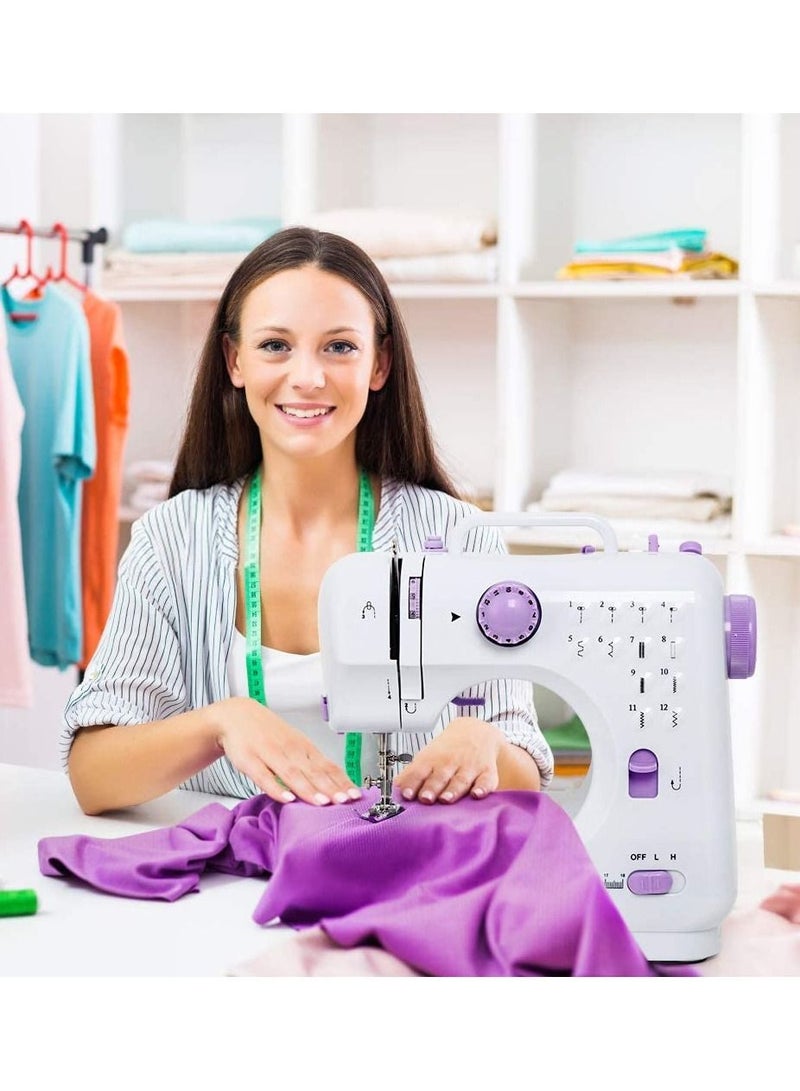 DubaiGallery Electric Sewing Machines for Portable Mini Household Multifunctional with 12 Stitches 2 Speeds Foot Pedal Multiple Power Plug - Image 4