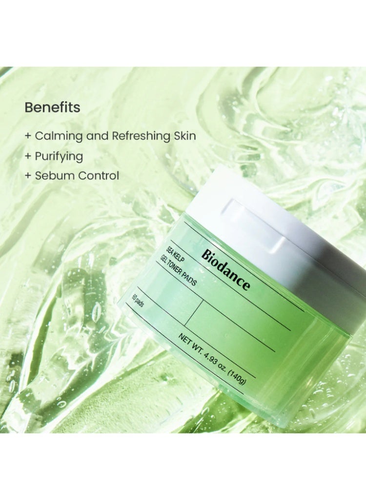 بيودانس بادانس سي كيلب جل تونر بادز – ترطيب وتهدئة وتنقية المسام بوسادات الطحالب البحرية لبشرة مشرقة ومتوازنة - Image 4