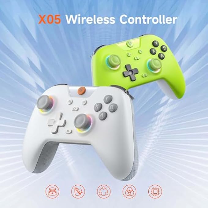 EasySMX 2.4G WIRELESS BLUETOOTH CONTROLLER FOR PC/STEAM/SWITCH WITH HALL TRIGGERS, HALL JOYSTICKS AND RGB LIGHT- UPGRADED PC CONTROLLER COMPATIBLE WITH BLACK MYTH: WUKONG, MULTI-PLATFORM SUPPORT - Image 2