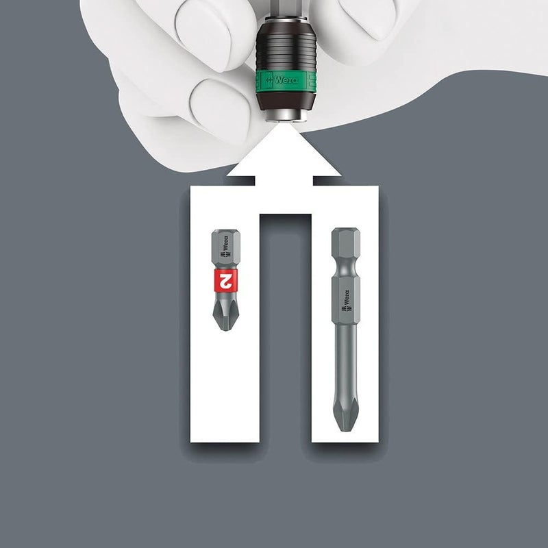 Wera حامل بت عالمي ويرا هيكساجون 889/4 R ستاندرد رابدابتر، 1/4 بوصة - Image 4