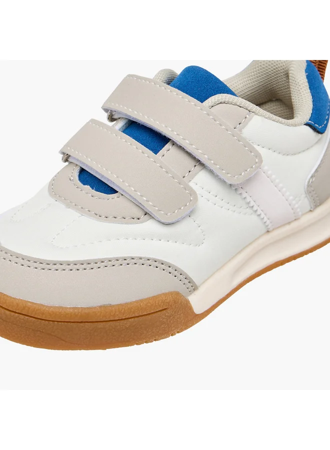 LBL by Shoexpress Boys Panelled Sneakers with Hook and Loop Closure