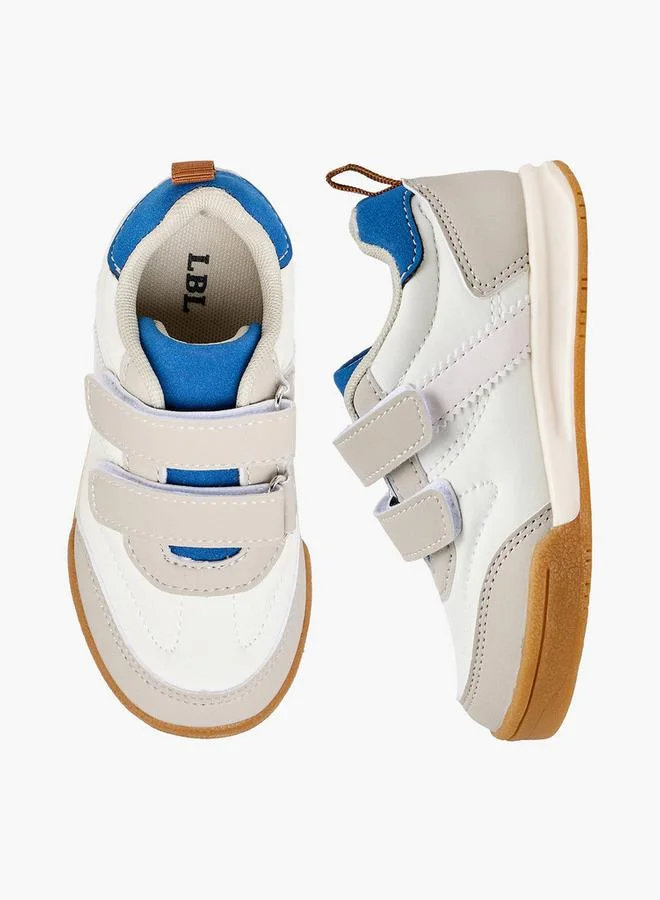 LBL by Shoexpress Boys Panelled Sneakers with Hook and Loop Closure