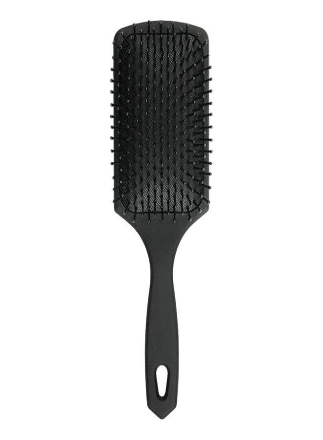 VIVIAN Paddle Brush and Cushion Hair Brush - Large Square Paddle Brush with Ball Tip Bristles - Black Paddle Brush for Men - Image 2