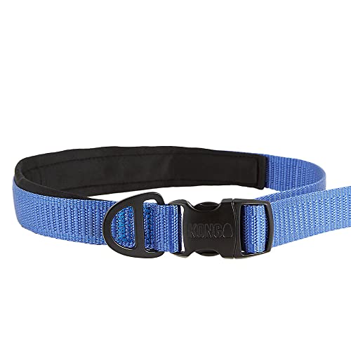 KONG Comfort Ultra Durable Traffic Padded Handle Hands Free Quick Control Leash 6' (Blue) - Image 2
