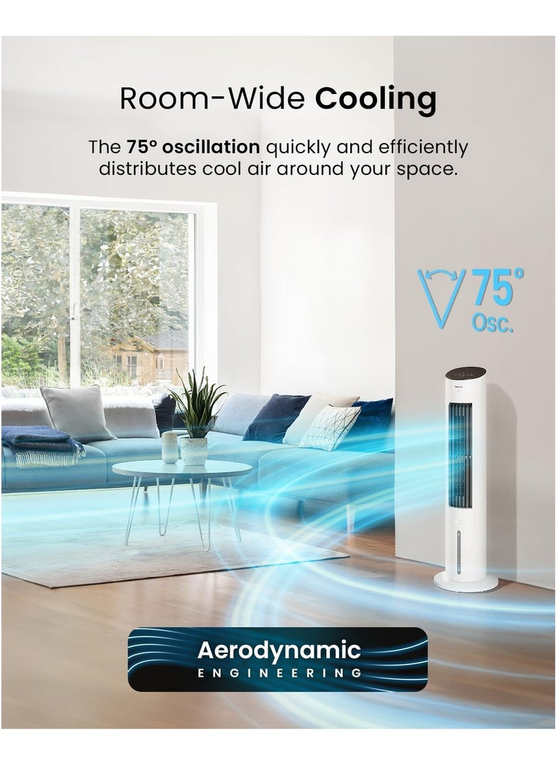 Pro Breeze Pro Breeze 5L 4in1 Evaporative Air Cooler & Portable Tower Fan, 3 Fan Speeds, Remote Control, Automatic Oscillation, 7-Hour Digital Timer & Sleep, Natural and Humidification Mode for Home and Office  - Image 4