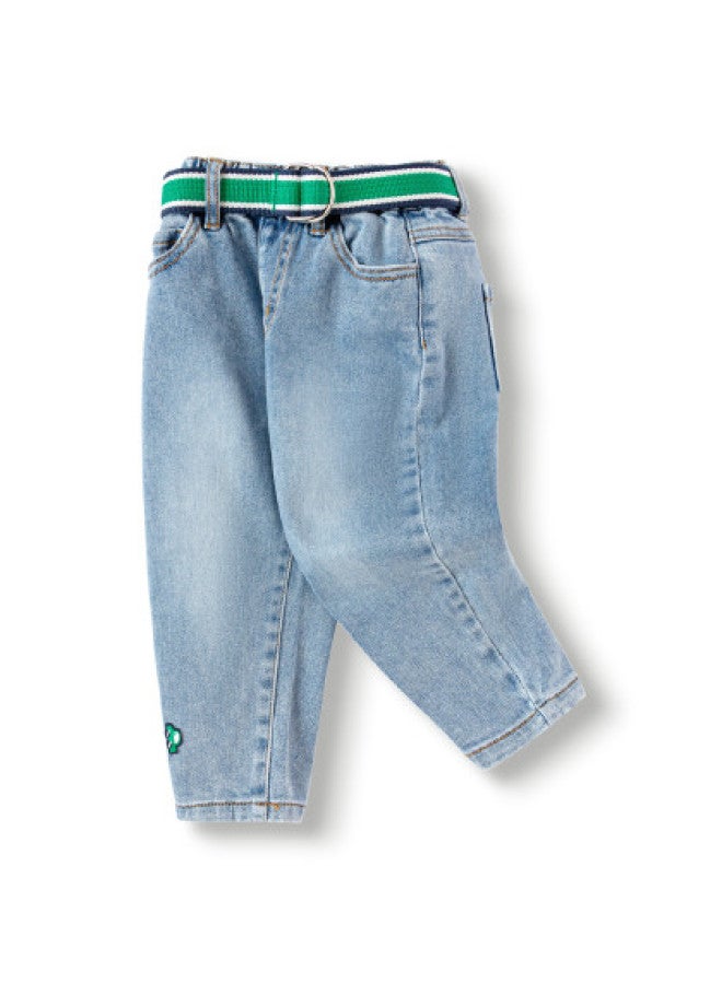 Balabala Boys' Pants Long Pants Children's Jeans Spring Classic Carrot Pants - Image 1