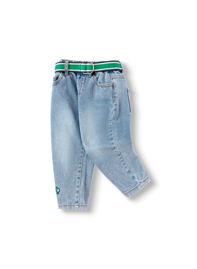 Balabala Boys' Pants Long Pants Children's Jeans Spring Classic Carrot Pants - Image 2