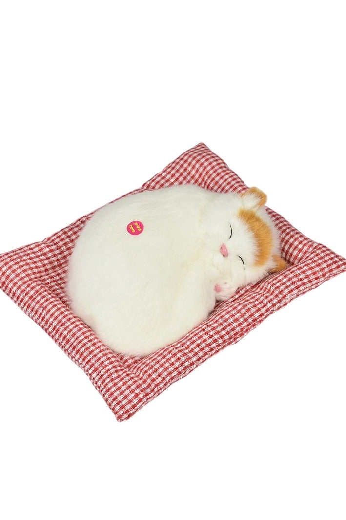 A.M Display Mold Sleeping Cat Design Purifying Air Plastic Cartoon Simulation Animal Model for Car - Image 1