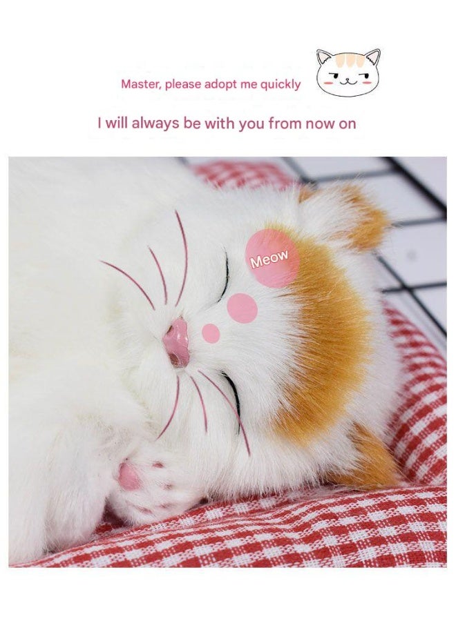 A.M Display Mold Sleeping Cat Design Purifying Air Plastic Cartoon Simulation Animal Model for Car - Image 3