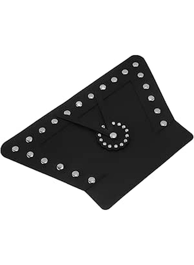 Motorcycle Front Rear Fender Mud Flaps Splash Guards For Touring Cruiser Black - Image 1