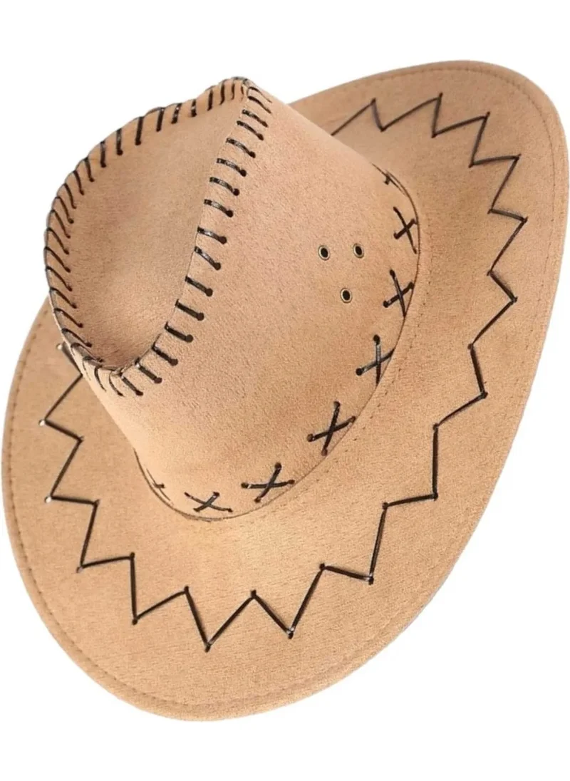Tezzgelsin Unisex Nubuck Cowboy Hat