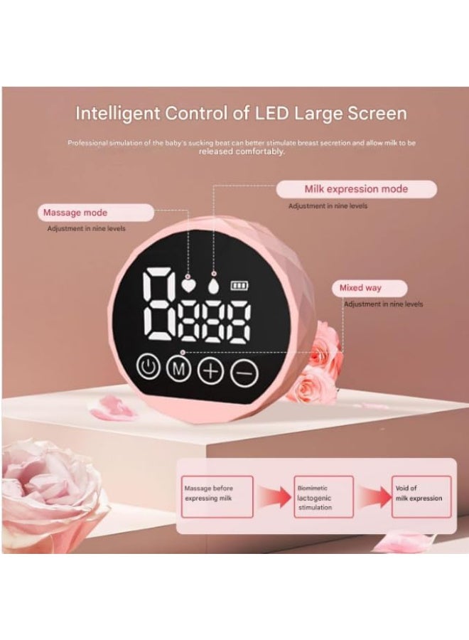 مضخة ثدي كهربائية محمولة بدون استخدام اليدين (Hands-Free) - آلة ضخ حليب صامتة وقابلة لإعادة الشحن (1400mAh) - 3 أوضاع و9 مستويات شفط - تصميم آمن وخالٍ من BPA للأمهات المرضعات. - Image 5
