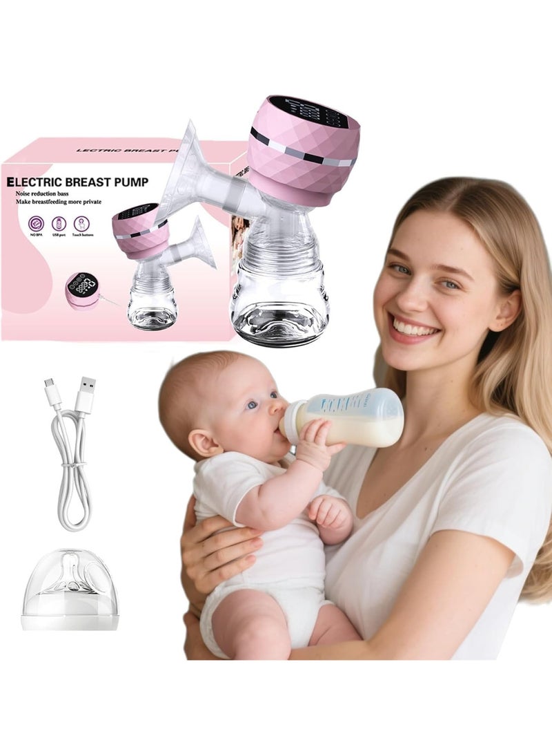 مضخة ثدي كهربائية محمولة بدون استخدام اليدين (Hands-Free) - آلة ضخ حليب صامتة وقابلة لإعادة الشحن (1400mAh) - 3 أوضاع و9 مستويات شفط - تصميم آمن وخالٍ من BPA للأمهات المرضعات. - Image 2