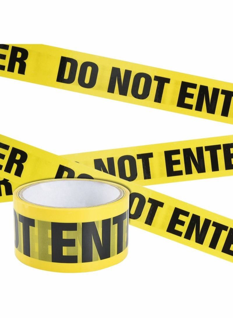 NIBEMINENT Warning Tape Self-Adhesive - Do Not Enter  - Image 1
