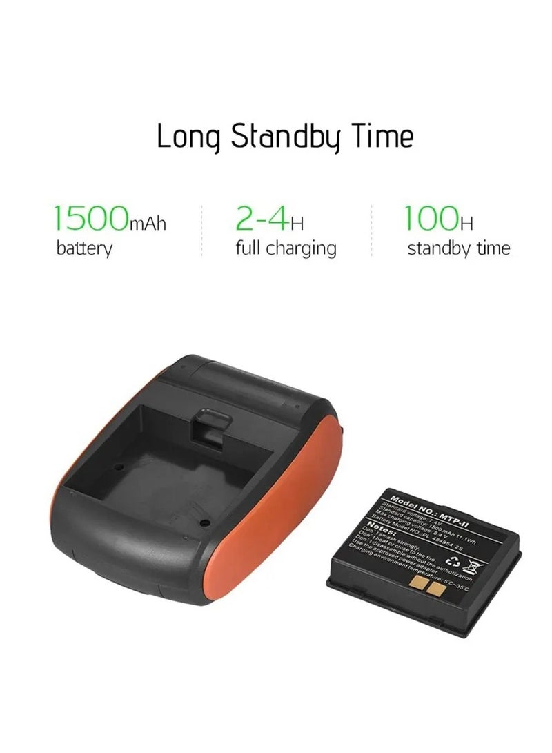 طابعة حرارية 58 ملم محمولة باليد، طابعة إيصالات محمولة بتقنية البلوتوث من Meituan - Image 4