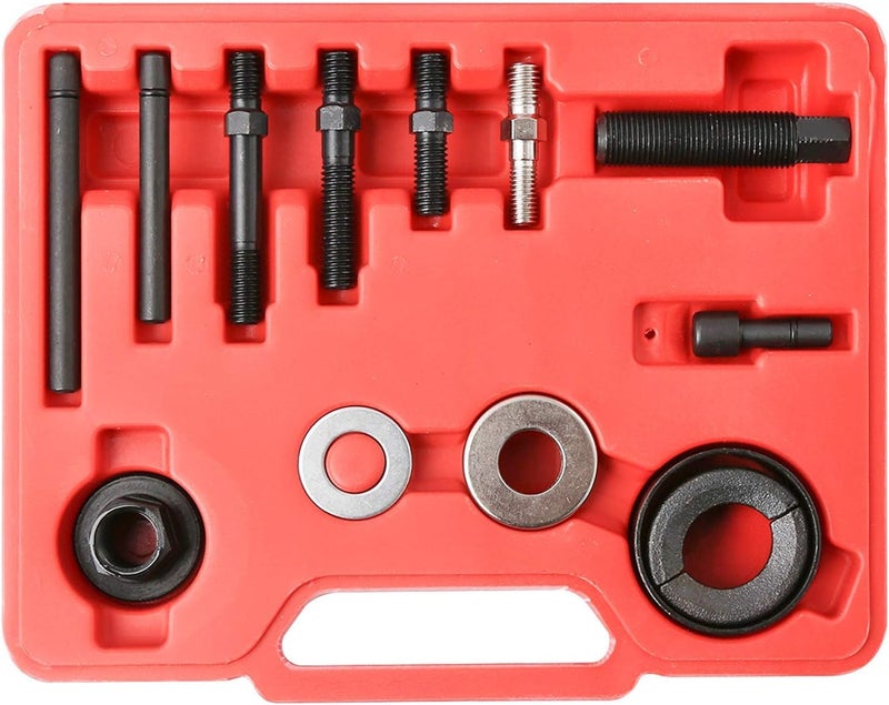 WINTOOLS 12 Pcs Pulley Puller Remover & Installer Kit for Power Steering Pump and Alternator - Image 1