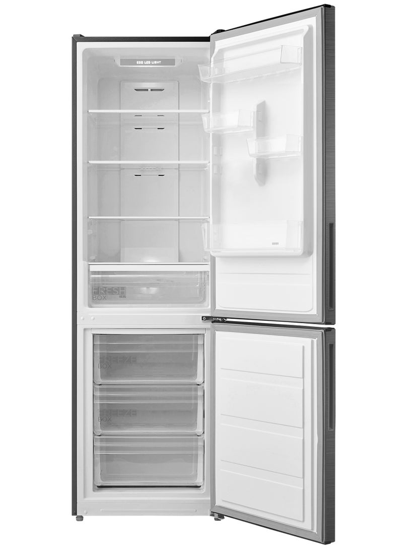 Midea Fridge MDRB489FGN46 BMF 2D, Multi Air Flow,Large Capacity, Interior LED Light, Exterior Display, Adjustable Door racks, Total No Frost 330L Fixed Bru steel MDRB489FGN46 Bru steel - Image 3