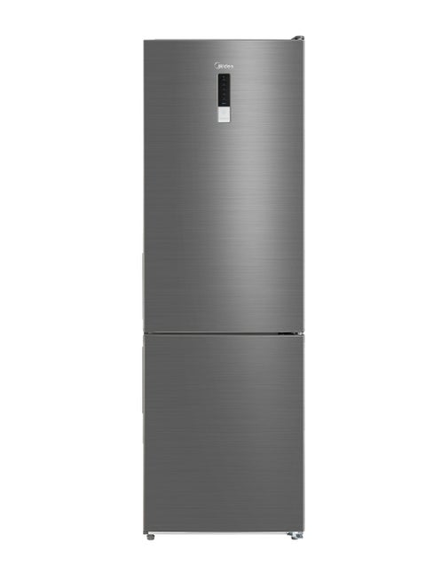 Midea Fridge MDRB489FGN46 BMF 2D, Multi Air Flow,Large Capacity, Interior LED Light, Exterior Display, Adjustable Door racks, Total No Frost 330L Fixed Bru steel MDRB489FGN46 Bru steel