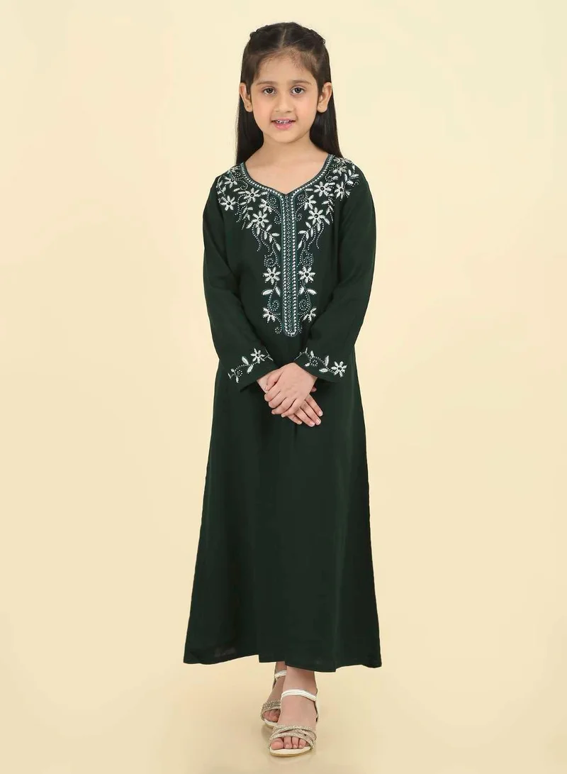 HANA & SARA Stunning Arabic Jalabiya for Special Occasions | Hand-Embroidered Dress